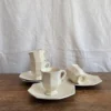 4 cups and saucers Montereau